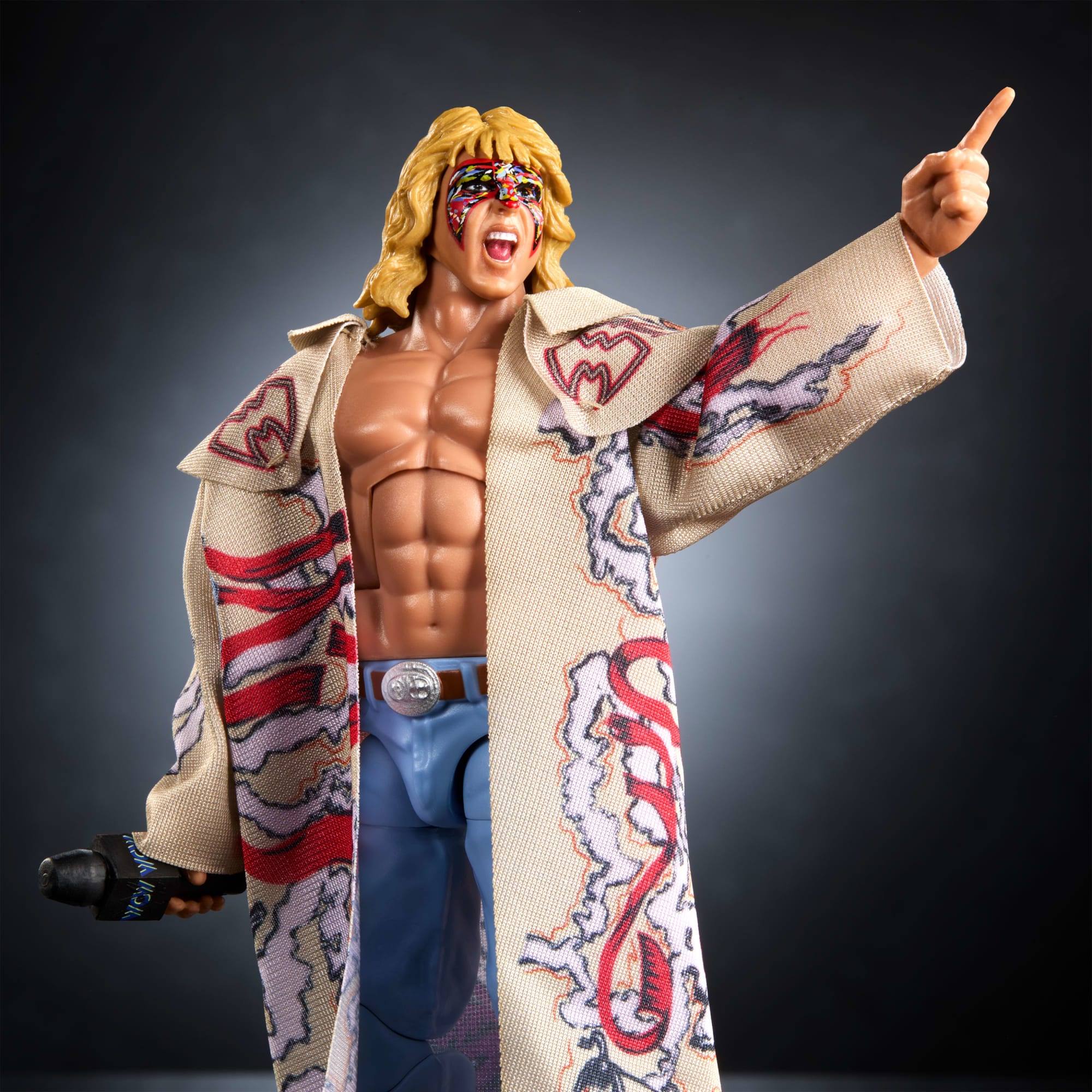 WWE Monday Night War Elite Collection Ultimate Warrior Action Figure & Dusty Rhodes Build-A-Figure Parts