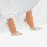 2021 Holiday Barbie Doll, Brunette Curly Hair