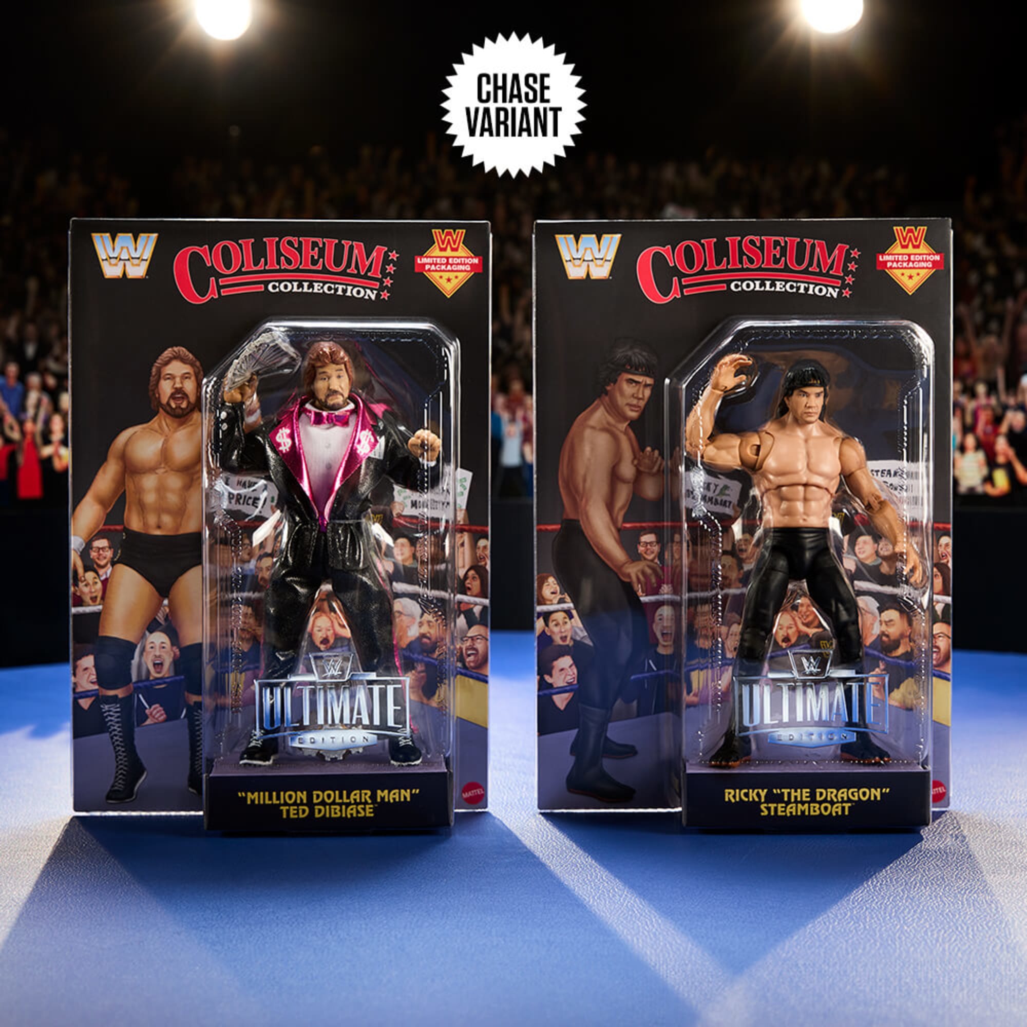 WWE Ultimate Edition Coliseum Collection “Million Dollar Man” Ted DiBiase and Ricky “The Dragon” Steamboat 2-Pack