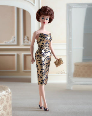 1961 Brownette BubbleCut Barbie Doll Reproduction