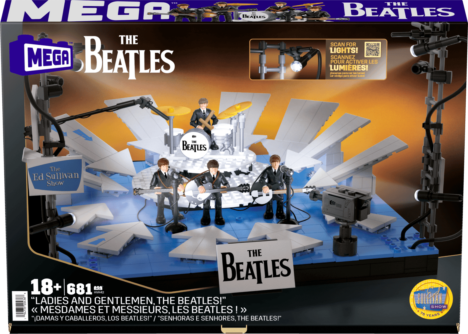 MEGA Showcase The Beatles 'Ladies and Gentlemen, The Beatles!' Building Toy Kit