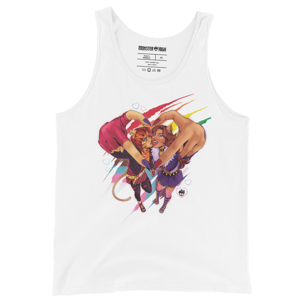 Monster High Pride Toralei & Clawdeen Unisex Tank Top (Betsy Cola)