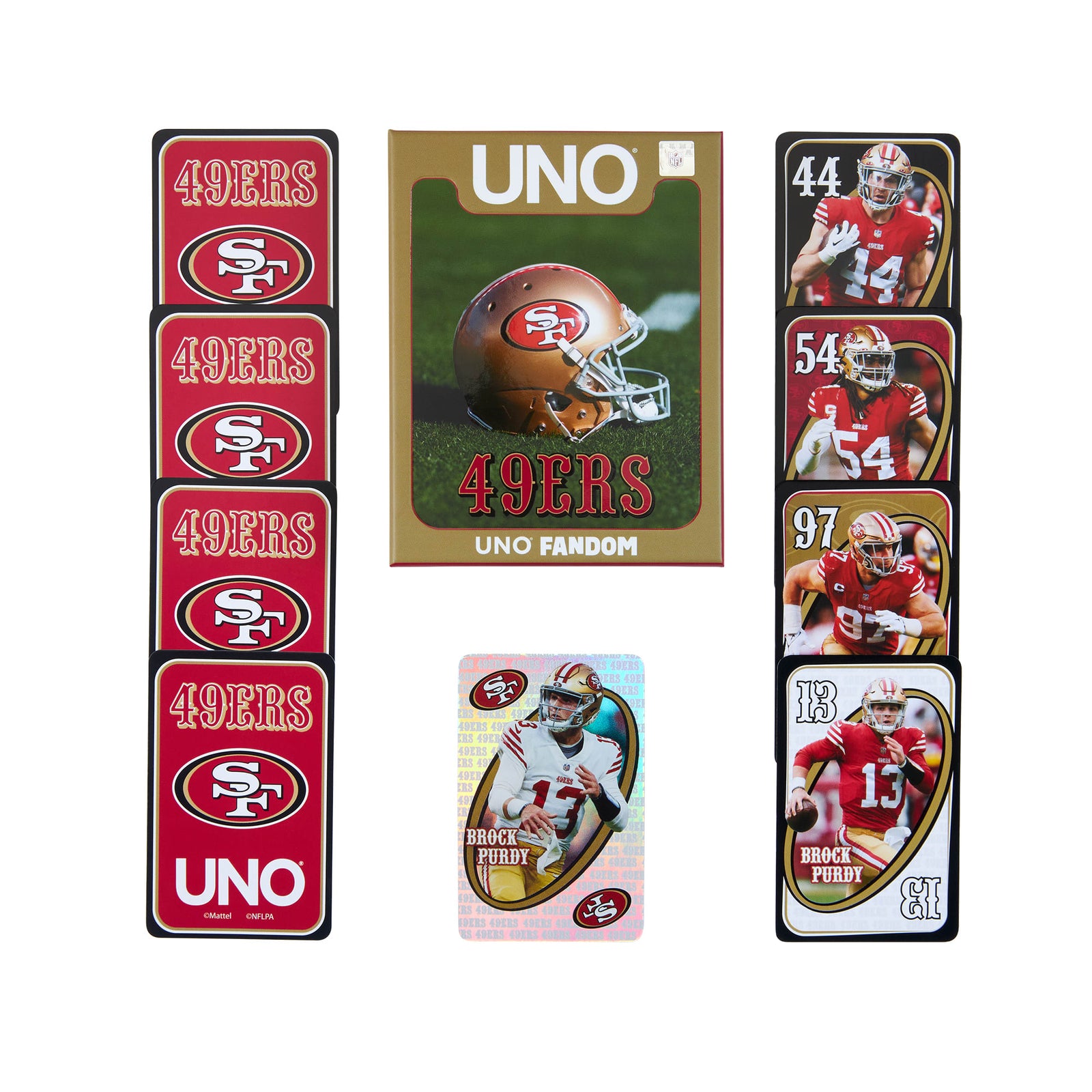 UNO Fandom NFL San Francisco 49ers Game Deck