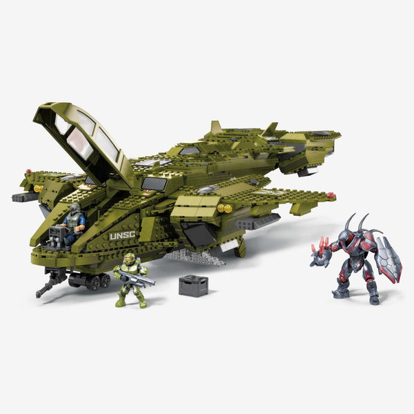 MEGA Halo Pelican Inbound Aircraft Building Set | Mattel Creations MEGA Halo Pelican Inbound Aircraft Building Set | Mattel Creations