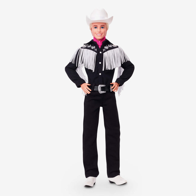 Ken Doll in Black and White Western Outfit – Barbie The Movie