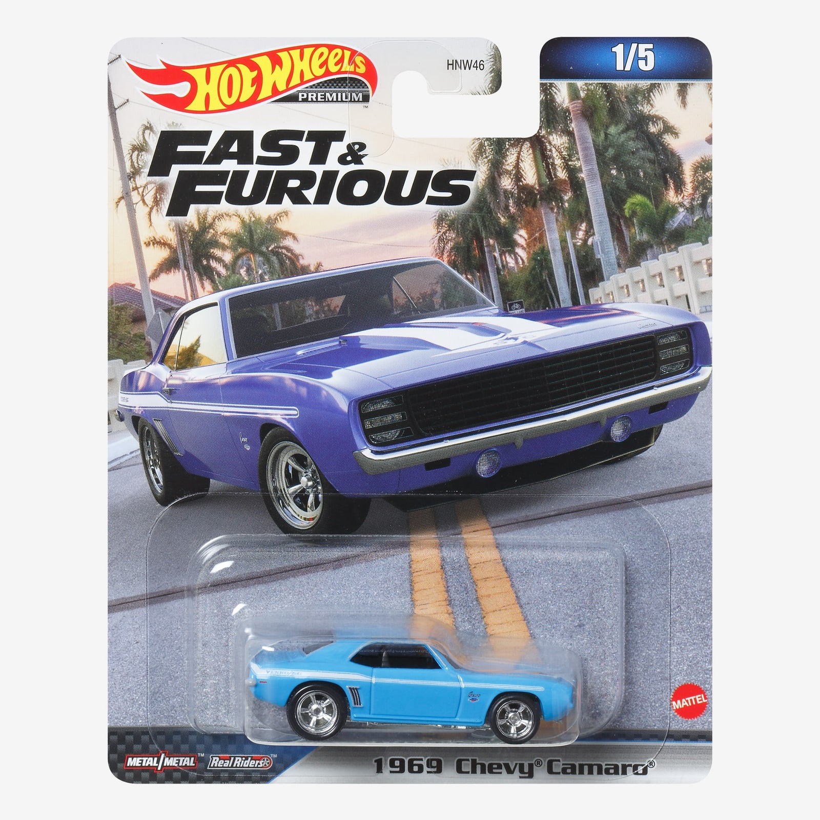 Hot Wheels Fast & Furious Premium Series, 1969 Chevy Camaro