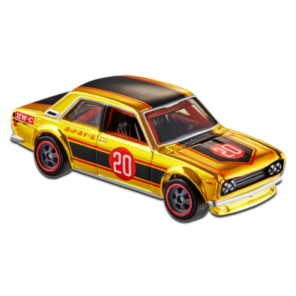 Hot Wheels RLC Exclusive ’71 Datsun 510 Spectraflame Bright Yellow GLH93