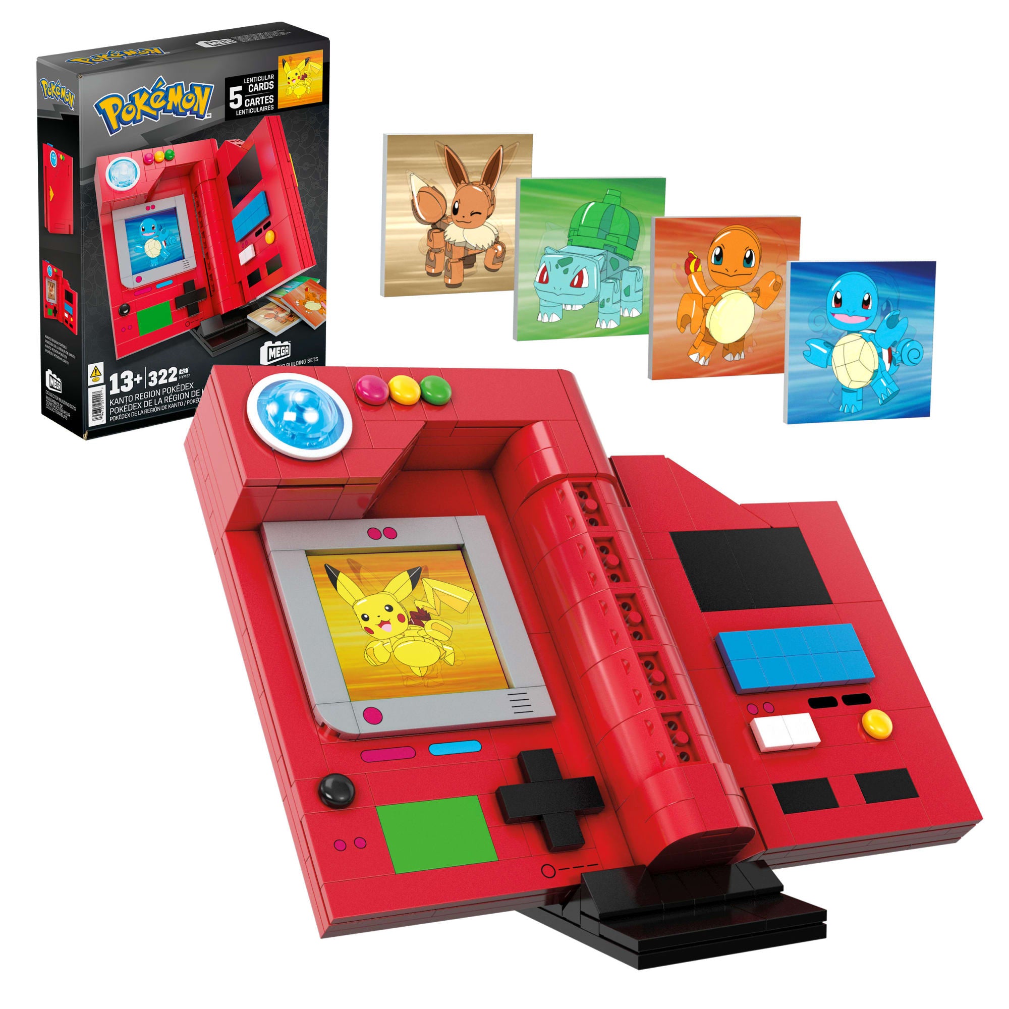 MEGA Pokémon Kanto Region Pokédex Building Kit