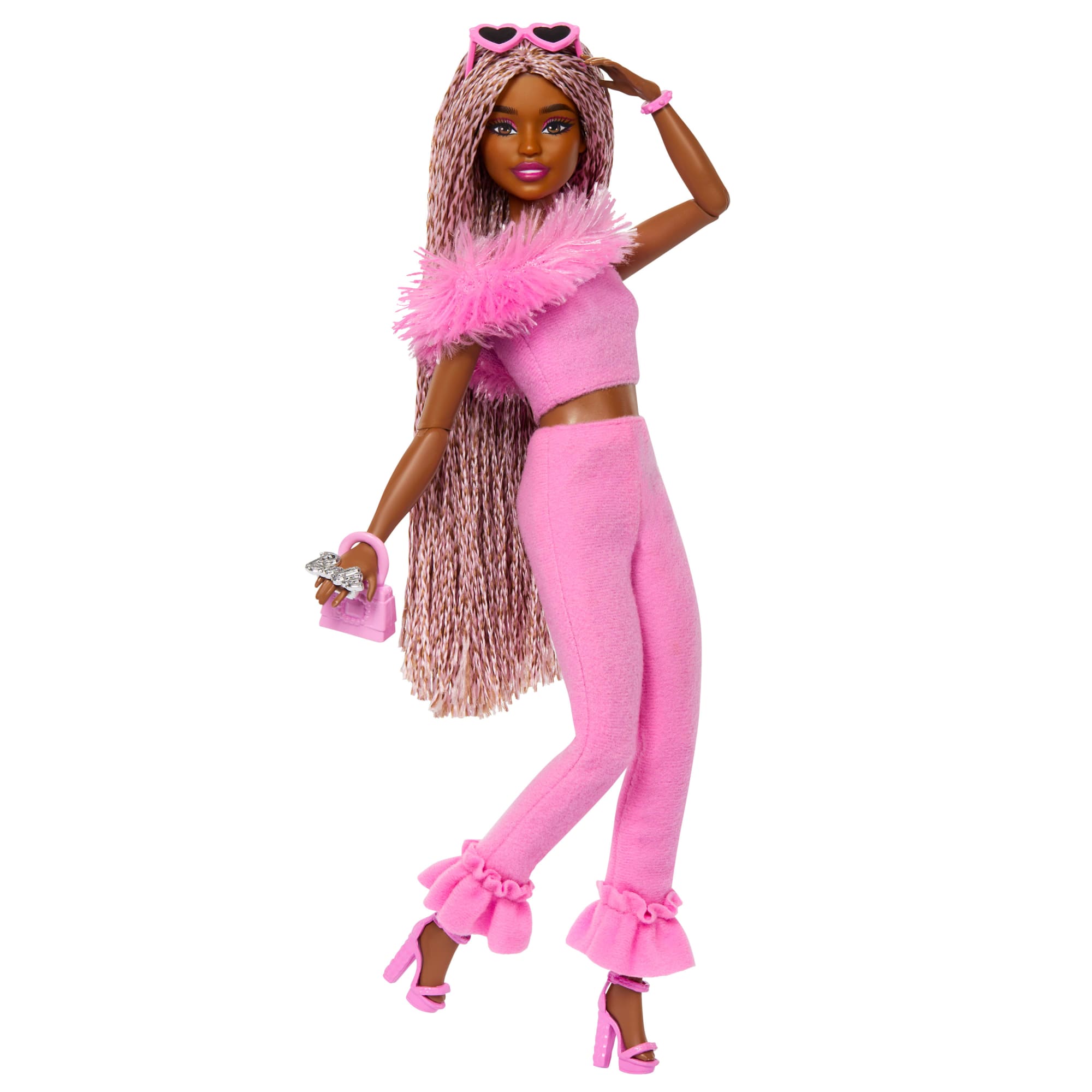 Barbie Deluxe Style Doll #4 in Soft Pink Jumpsuit