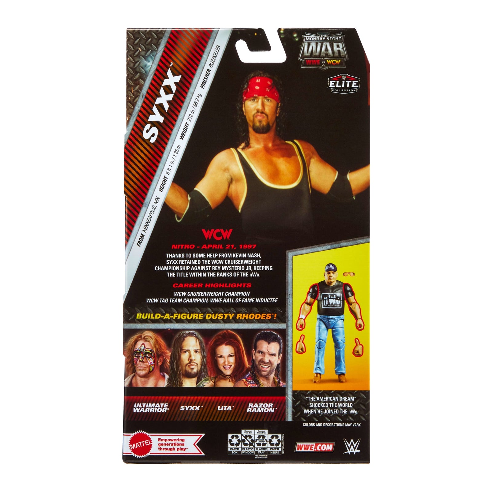 WWE Monday Night War Elite Collection Syxx Collectible Action