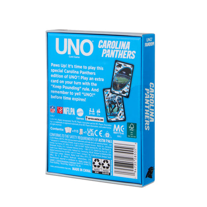 UNO Fandom NFL Carolina Panthers Game Deck