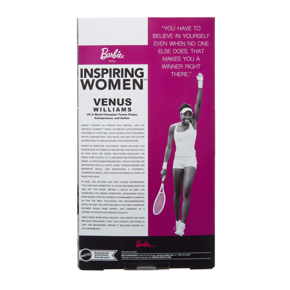 Barbie Inspiring Women Venus Williams Doll