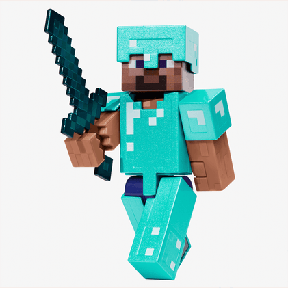 Minecraft Diamond Level Steve Collector Action Figure