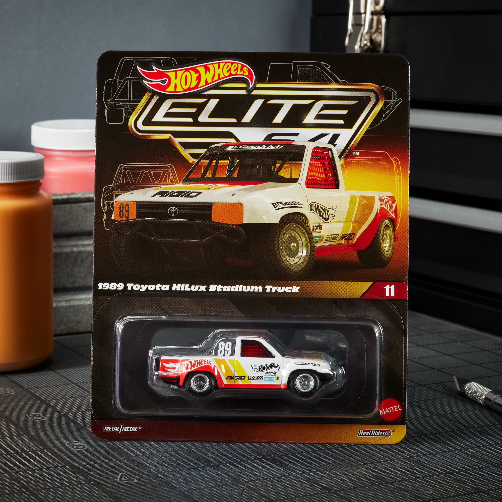 Hot Wheels Elite 64 1989 Toyota HiLux Stadium Truck Mattel Creations