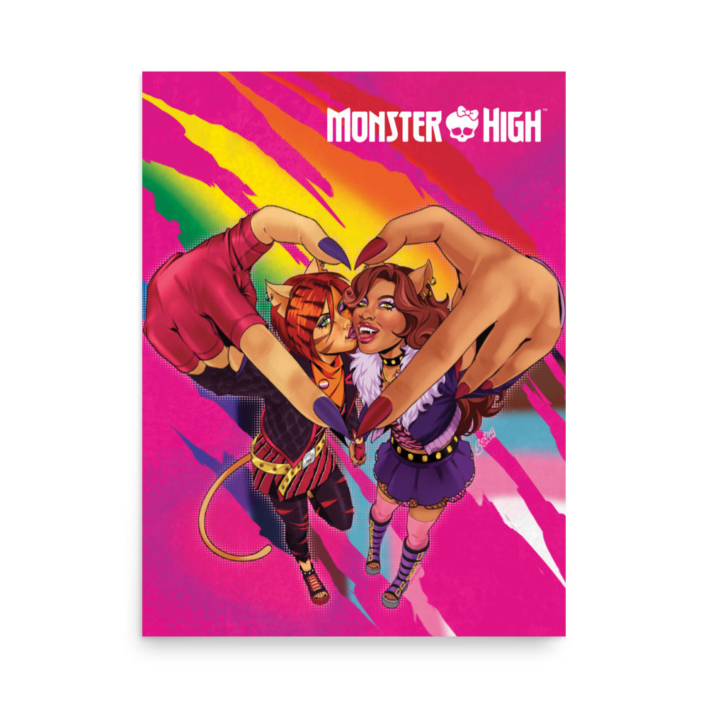 Monster High Pride Toralei & Clawdeen Poster (Betsy Cola)