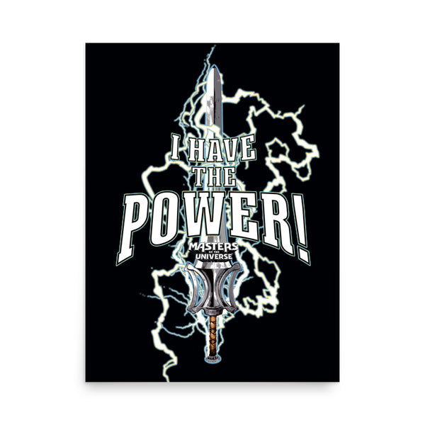Masters of the Universe Movie I Have the Power Black Poster