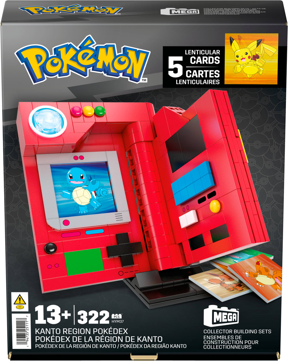 MEGA Pokémon Kanto Region Pokédex Building Kit