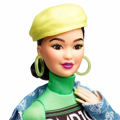 Barbie BMR1959 Doll Neon Motocross Dress Oversized Denim