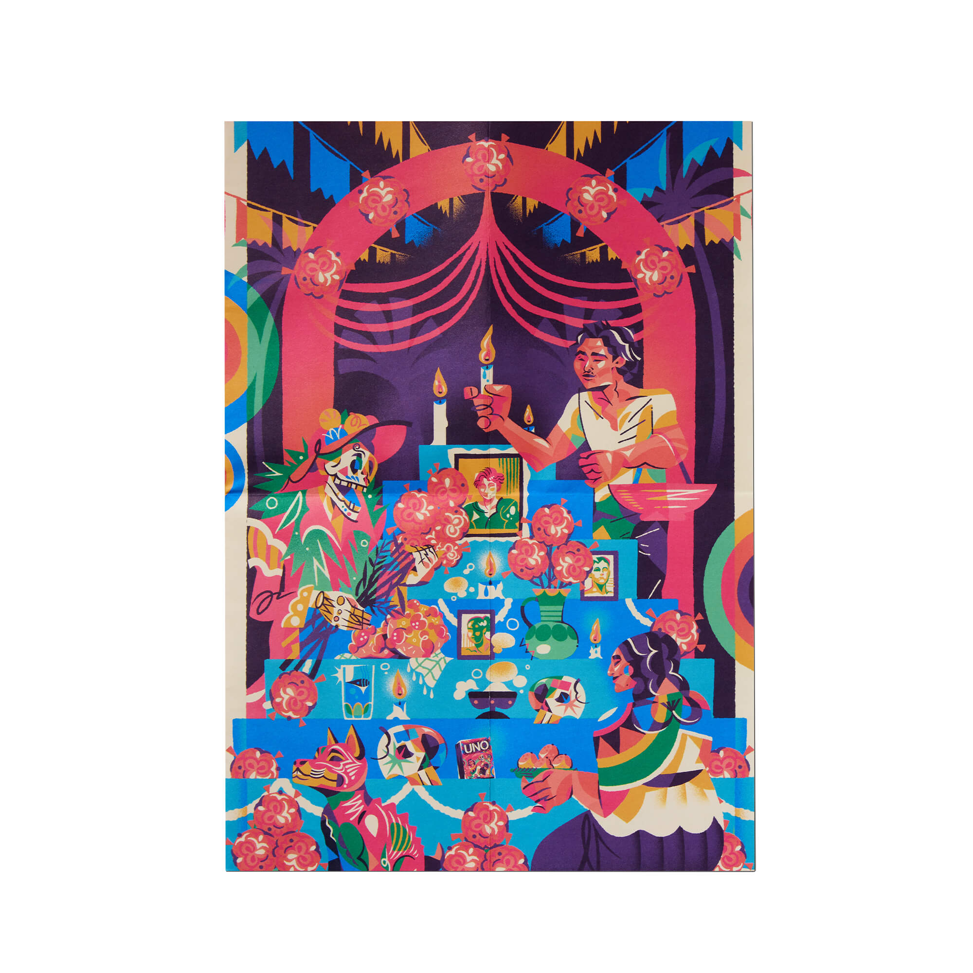 UNO Canvas Día de Muertos Card Game