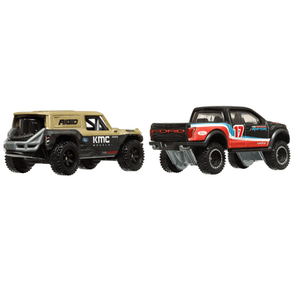 Hot Wheels Premium Car Culture 2-Pack Ford Bronco R & '17 Ford F-150 Raptor
