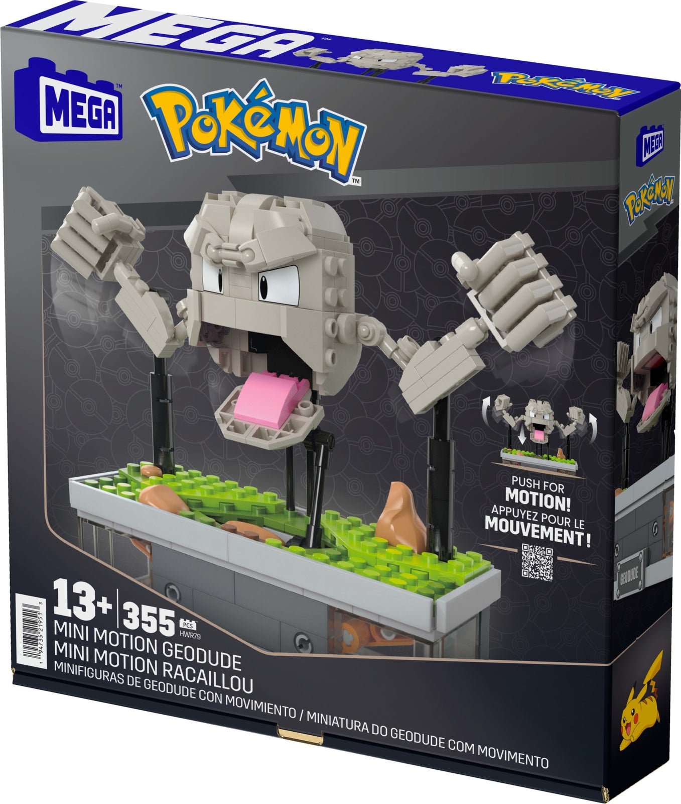 MEGA Pokémon Mini Motion Geodude Building Set