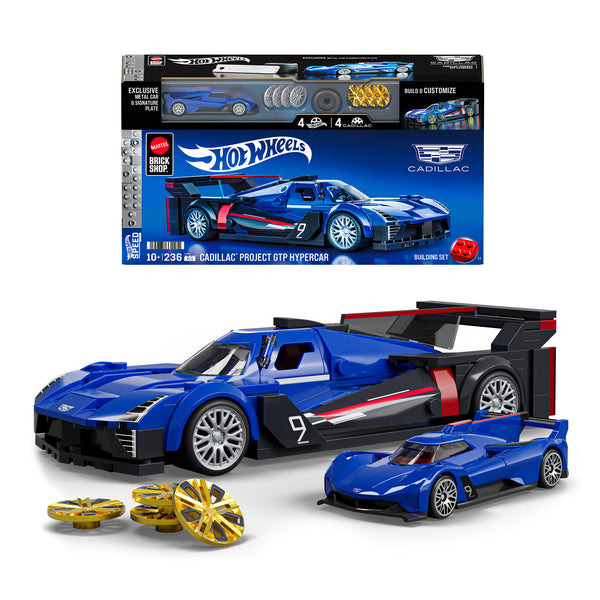 キャデラックプロジェクト GTP ハイパーカー・ビルディングセット Mattel Brick Shop Hot Wheels Cadillac Project GTP Hypercar