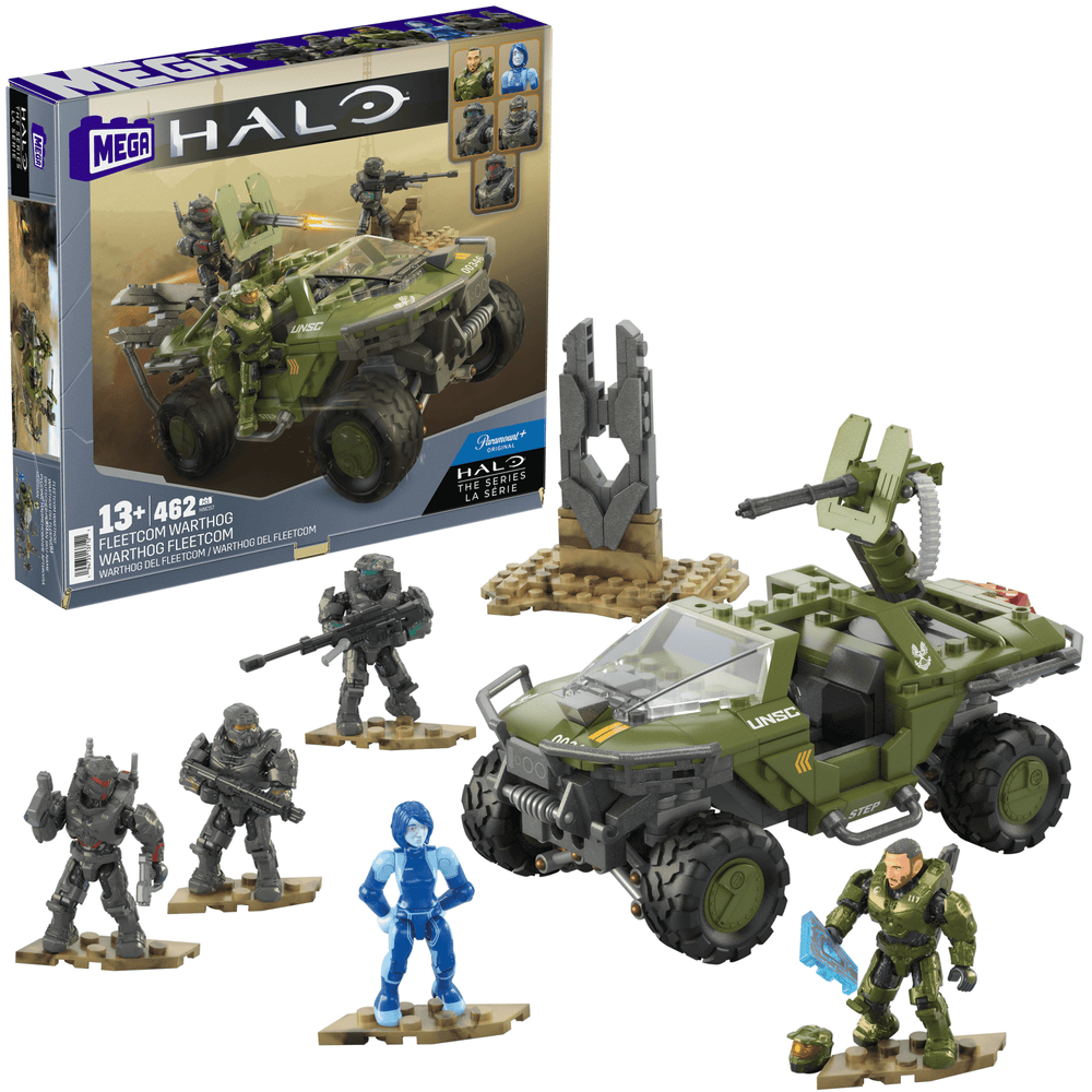 MEGA Halo FLEETCOM Warthog Vehicle Building Set