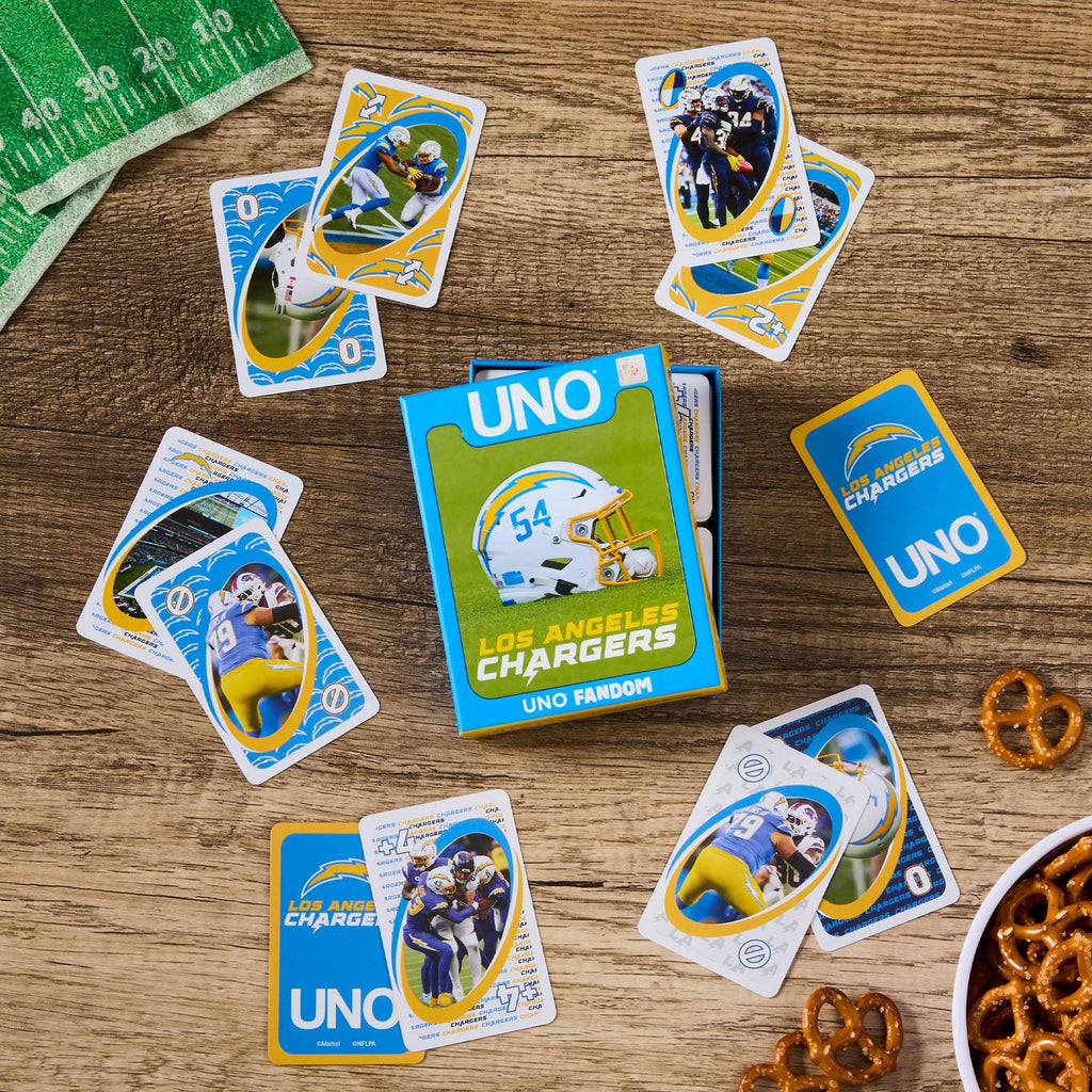 Uno Fan UNO Fandom NFL Los Angeles Chargers Game Deck | Mattel Creations