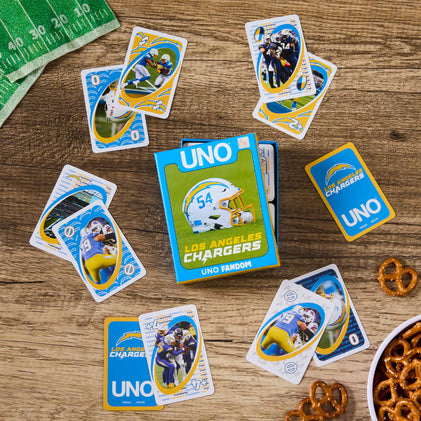 UNO Fandom NFL Los Angeles Chargers Game Deck