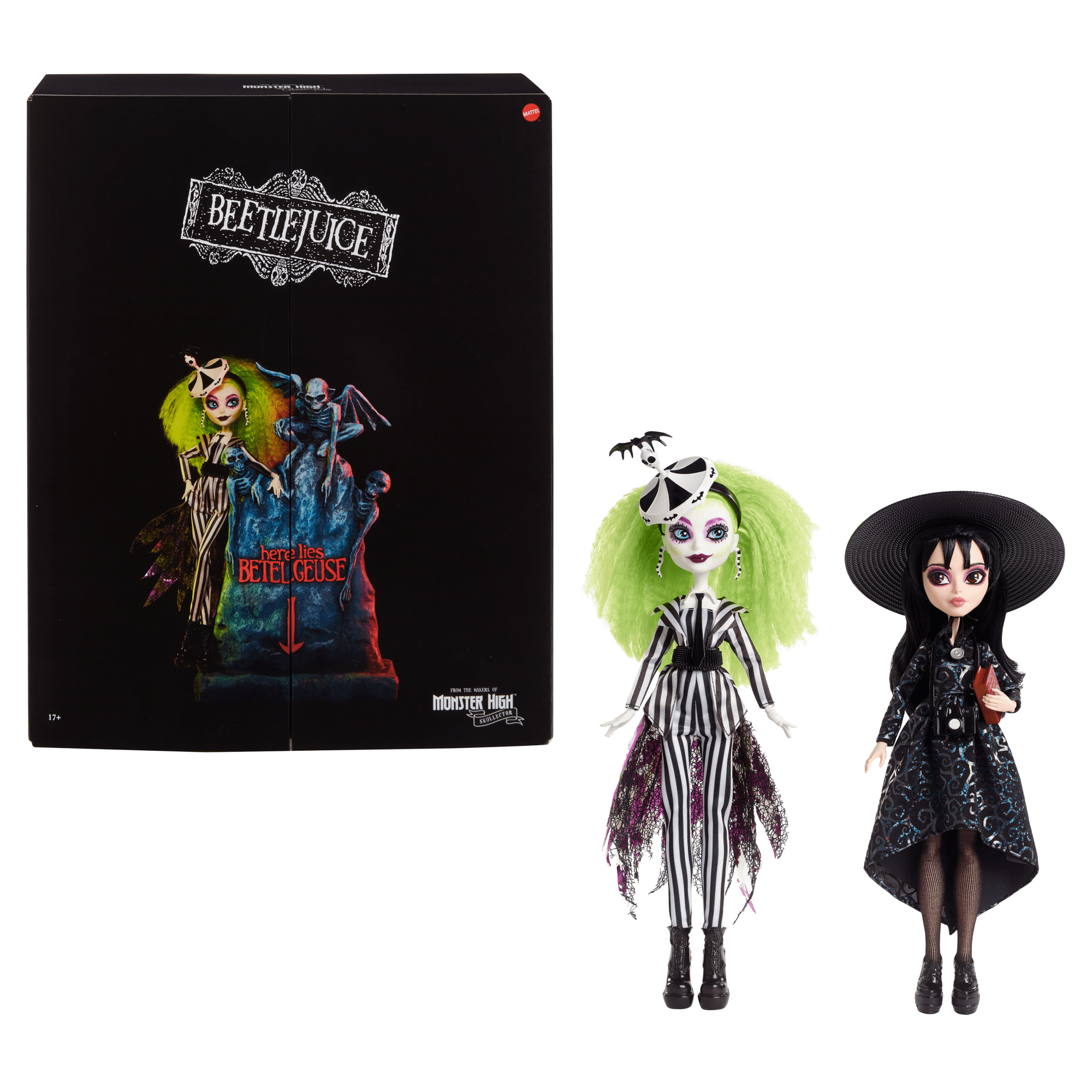 Beetlejuice & Lydia Deetz Monster High Skullector Doll Set Beetlejuice & Lydia Deetz Monster High Skullector Doll Set