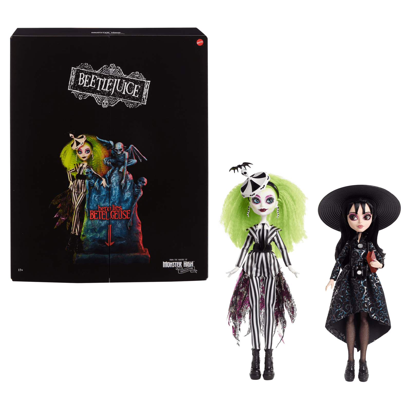 Beetlejuice & Lydia Deetz Monster High Skullector Doll 2-Pack