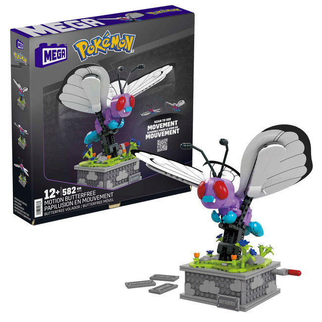 Pokémon Motion Butterfree with Motion Brick Building Set by MEGA