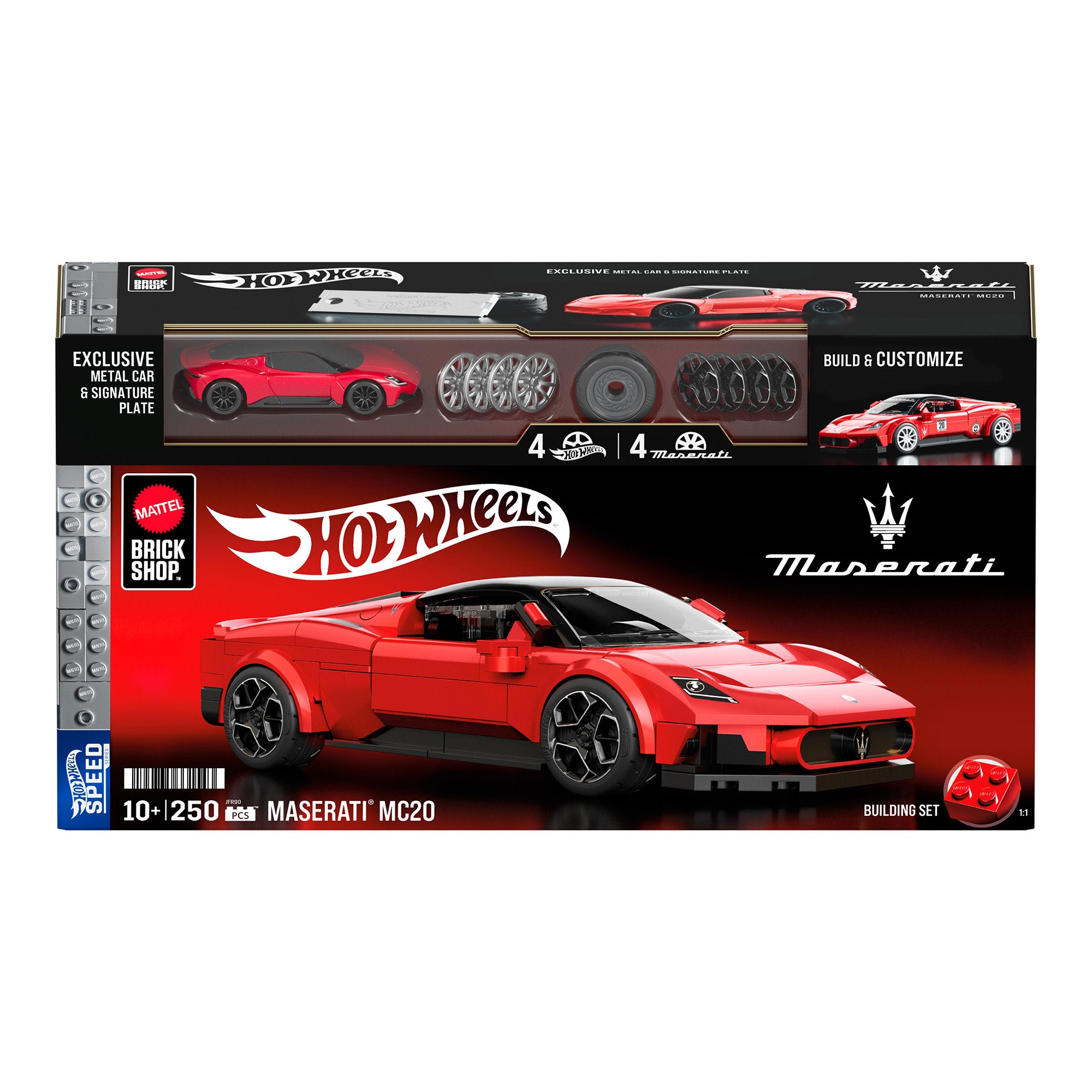 Mattel Brick Shop Hot Wheels Maserati MC20 Building Set | Mattel Creations