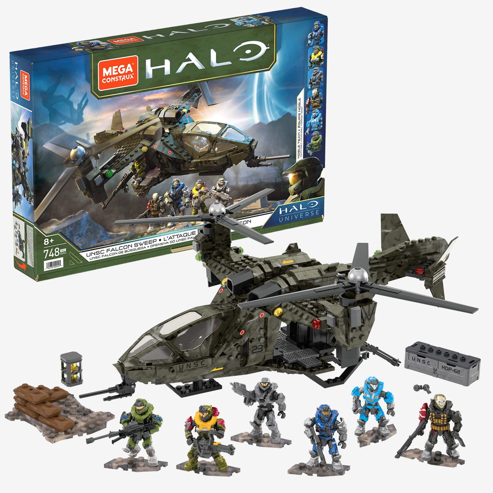 MEGA Halo UNSC Falcon Sweep Building Toy Kit