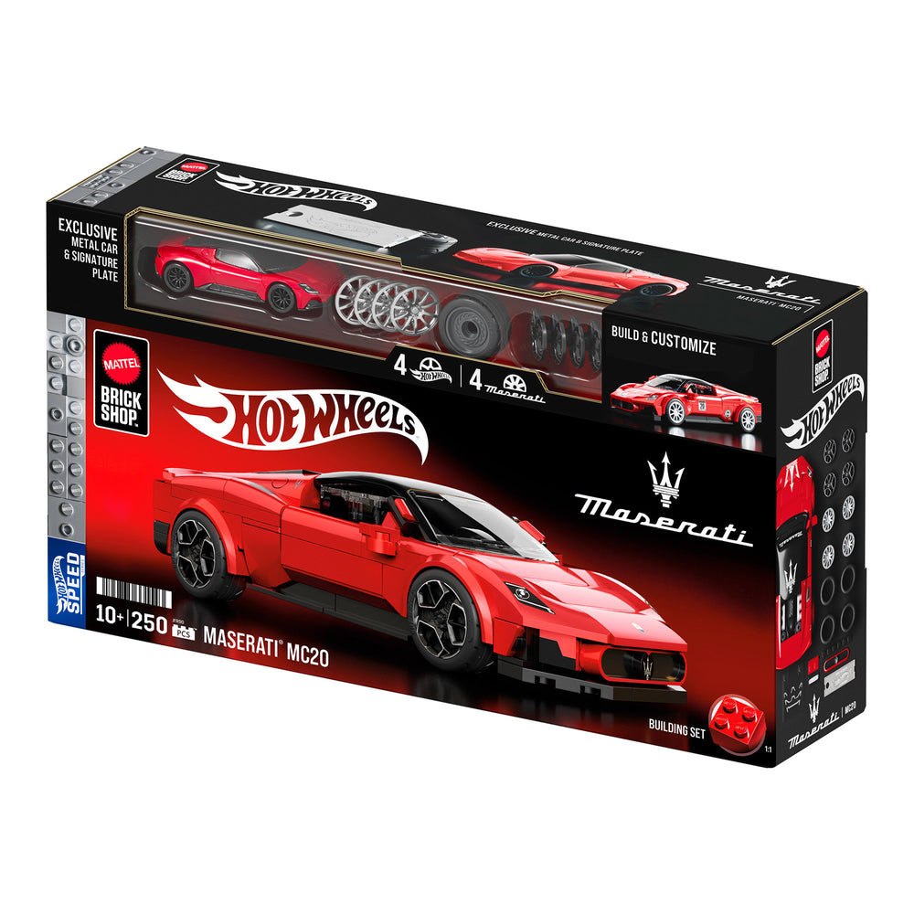 Mattel Brick Shop Hot Wheels Maserati MC20 Building Set | Mattel Creations