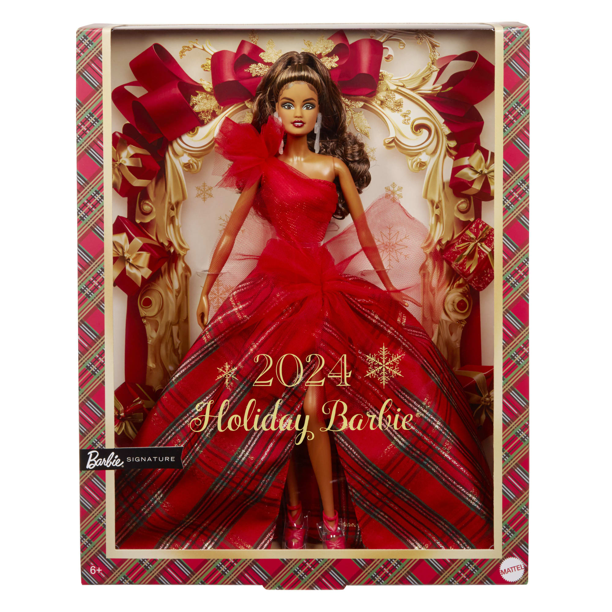 Holiday barbie brunette sale