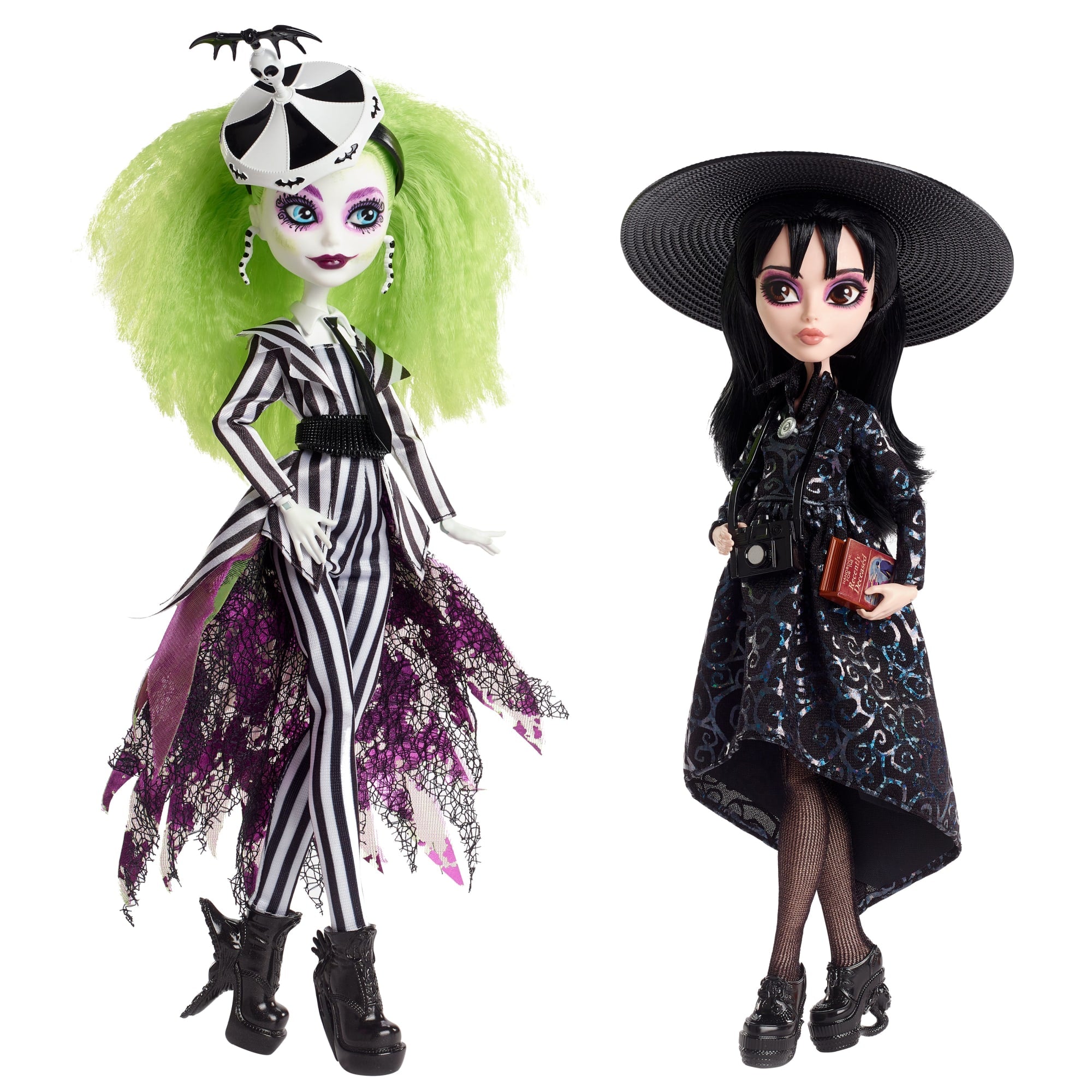Beetlejuice & Lydia Deetz Monster High Skullector Doll Set – Mattel ...