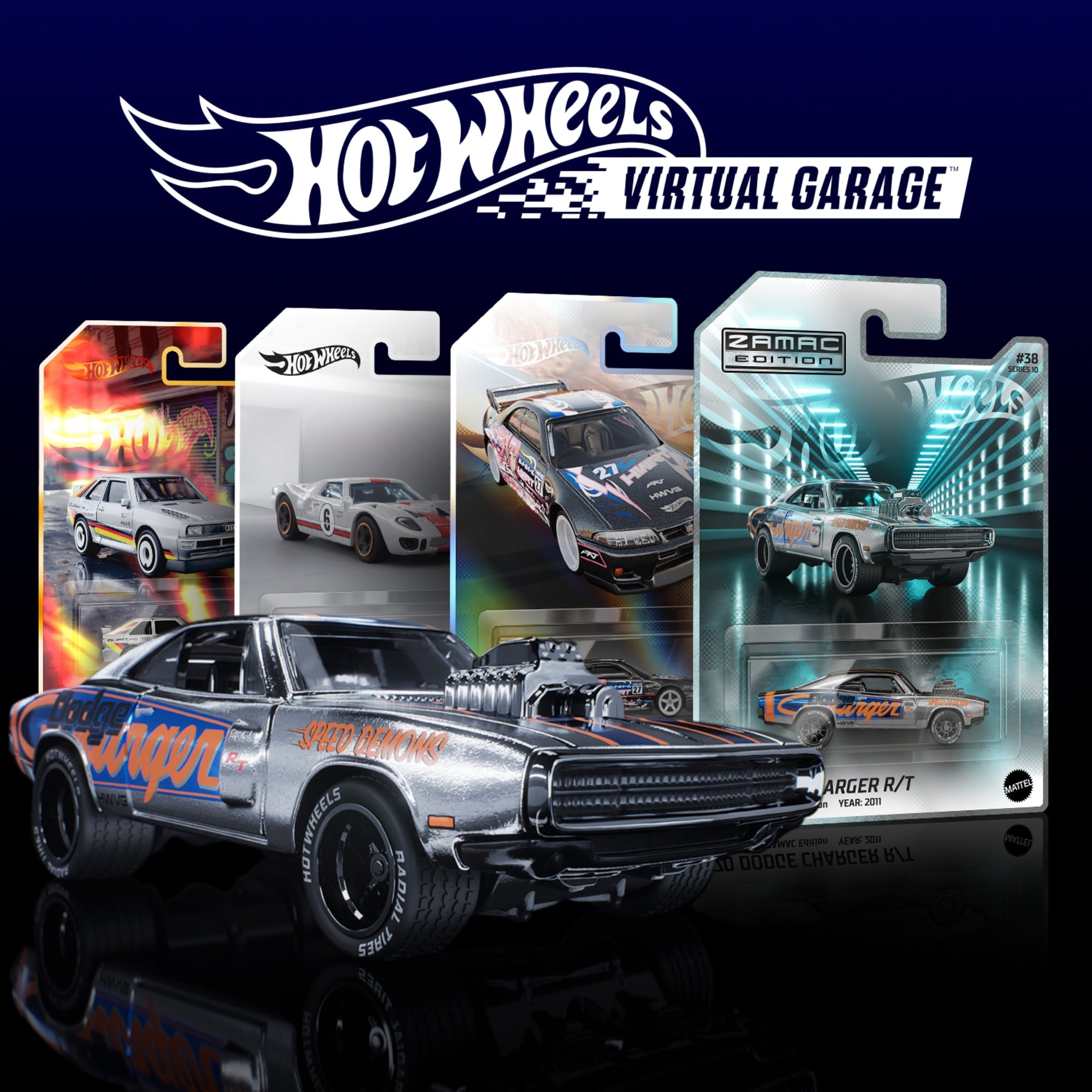 Hot Wheels Virtual Garage Series 10: Premium Pack of 5 Virtual Collectibles