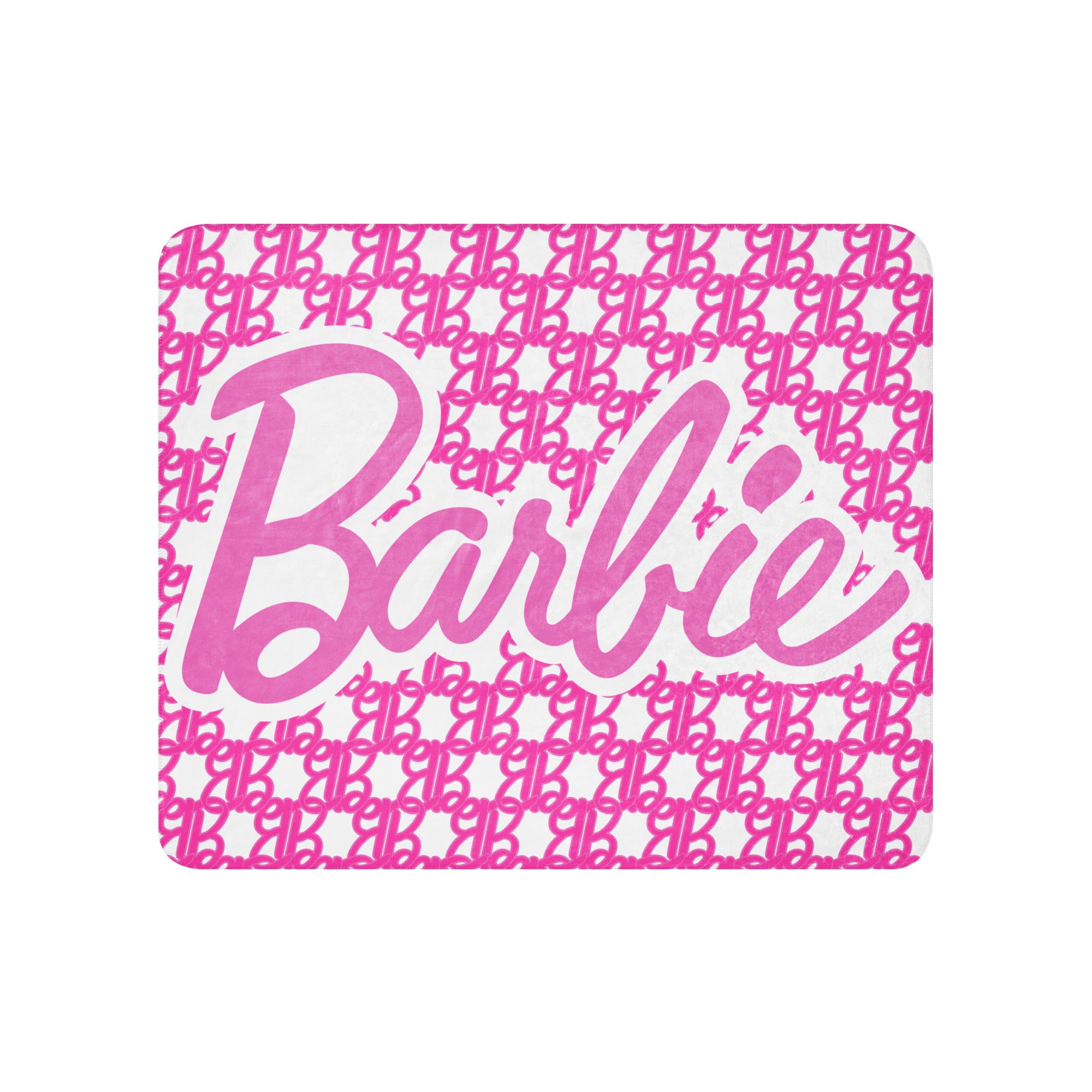 Barbie Logo Sherpa Blanket