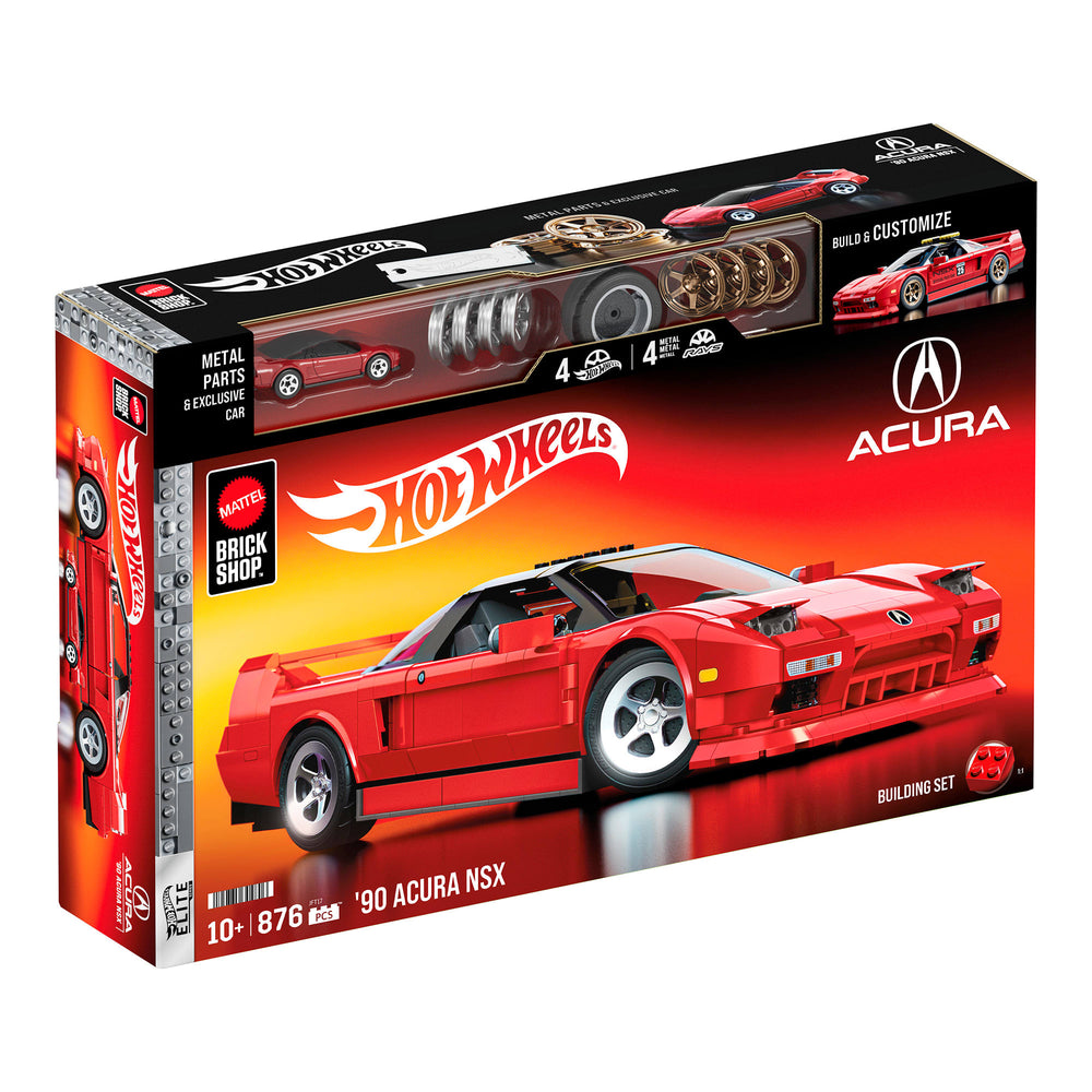 Mattel Brick Shop Hot Wheels ’90 Acura NSX Building Set | Mattel Creations