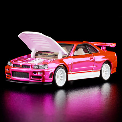 ミニカー Hot Wheels RLC NISSAN SKYLINE GT-R (R34) RLC Exclusive sELECTIONs Nissan Skyline GT-R (BNR34