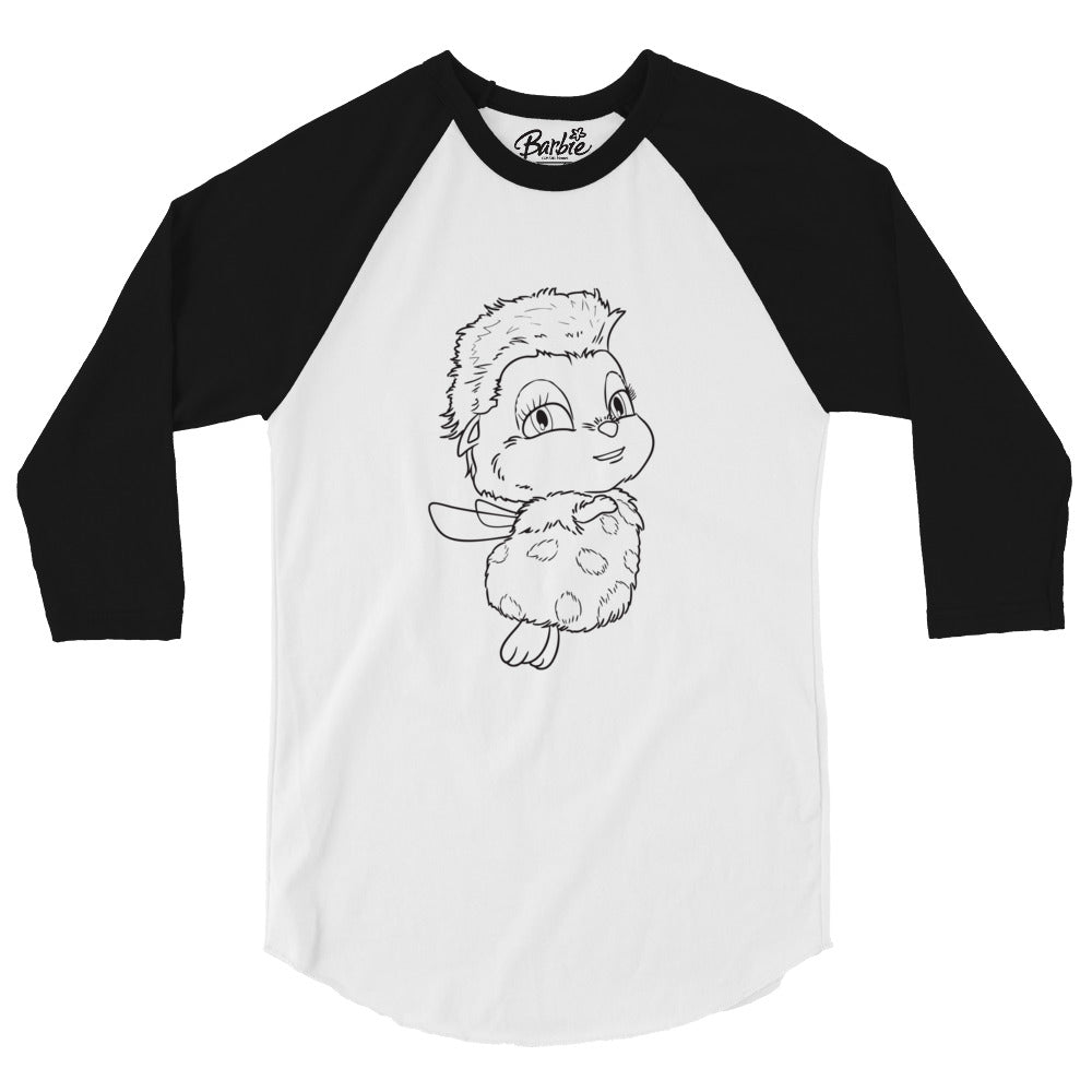 Barbie Bibble Fairytopia Sketch White Ringer T-shirt | Mattel Creations
