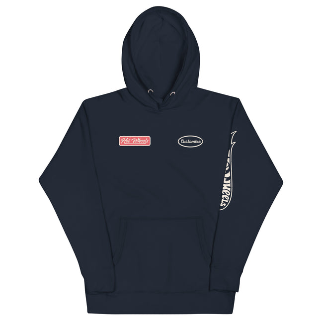 Hot Wheels Customizable Auto Repair Mechanic Navy Hoodie