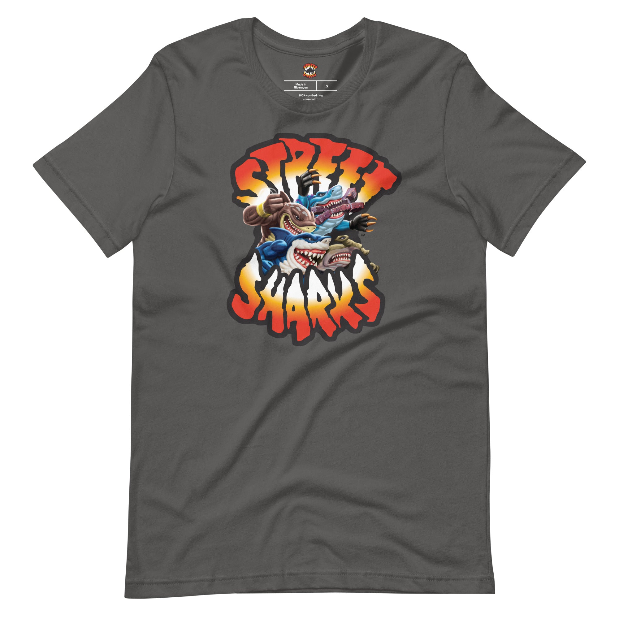 Street Sharks Grey Logo T-Shirt