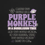 Fisher Price Purple Monkey Embroidered Graphic T-Shirt