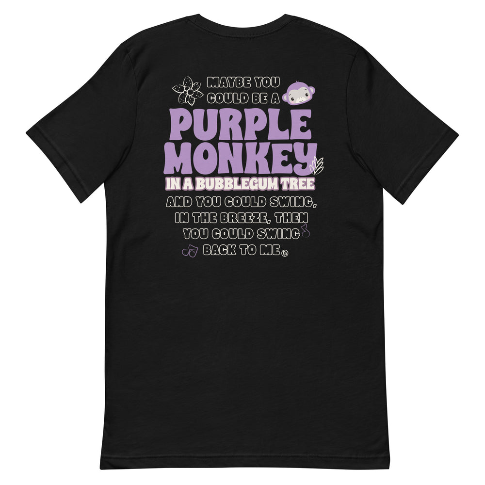 Fisher Price Purple Monkey Embroidered Graphic T-Shirt