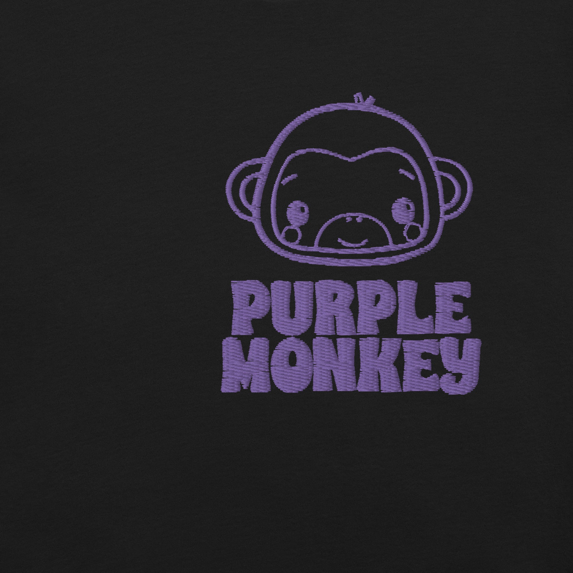 Fisher Price Purple Monkey Embroidered Graphic T-Shirt