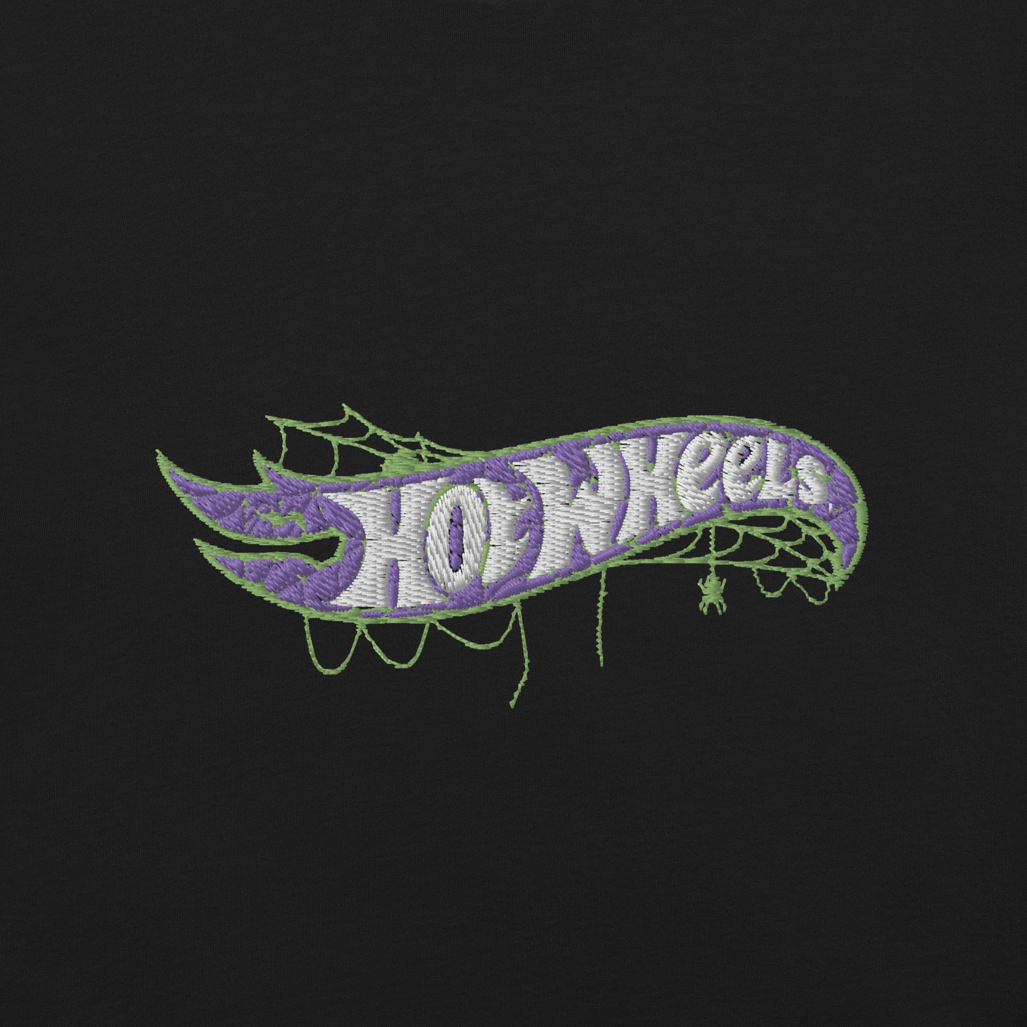 Hot Wheels Spiderweb Logo Embroidered T-shirt