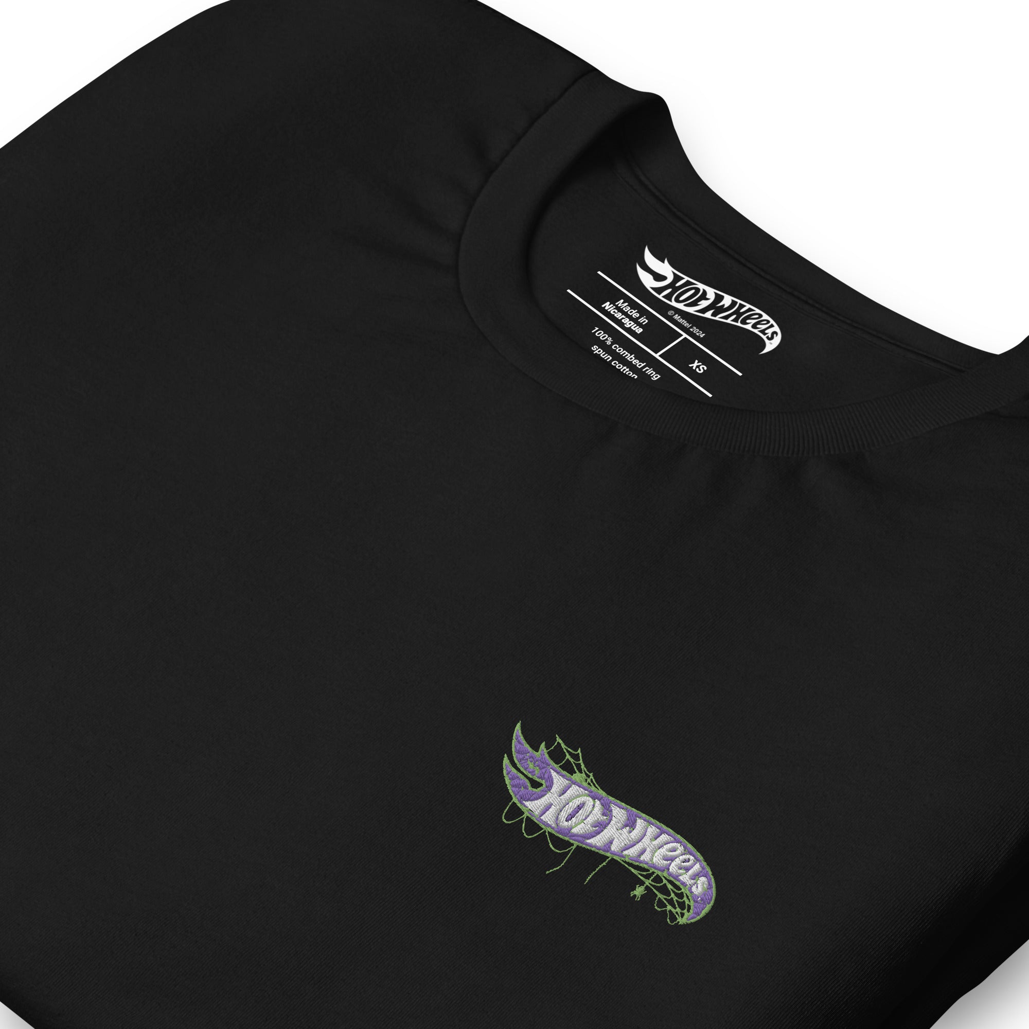 Hot Wheels Spiderweb Logo Embroidered T-shirt