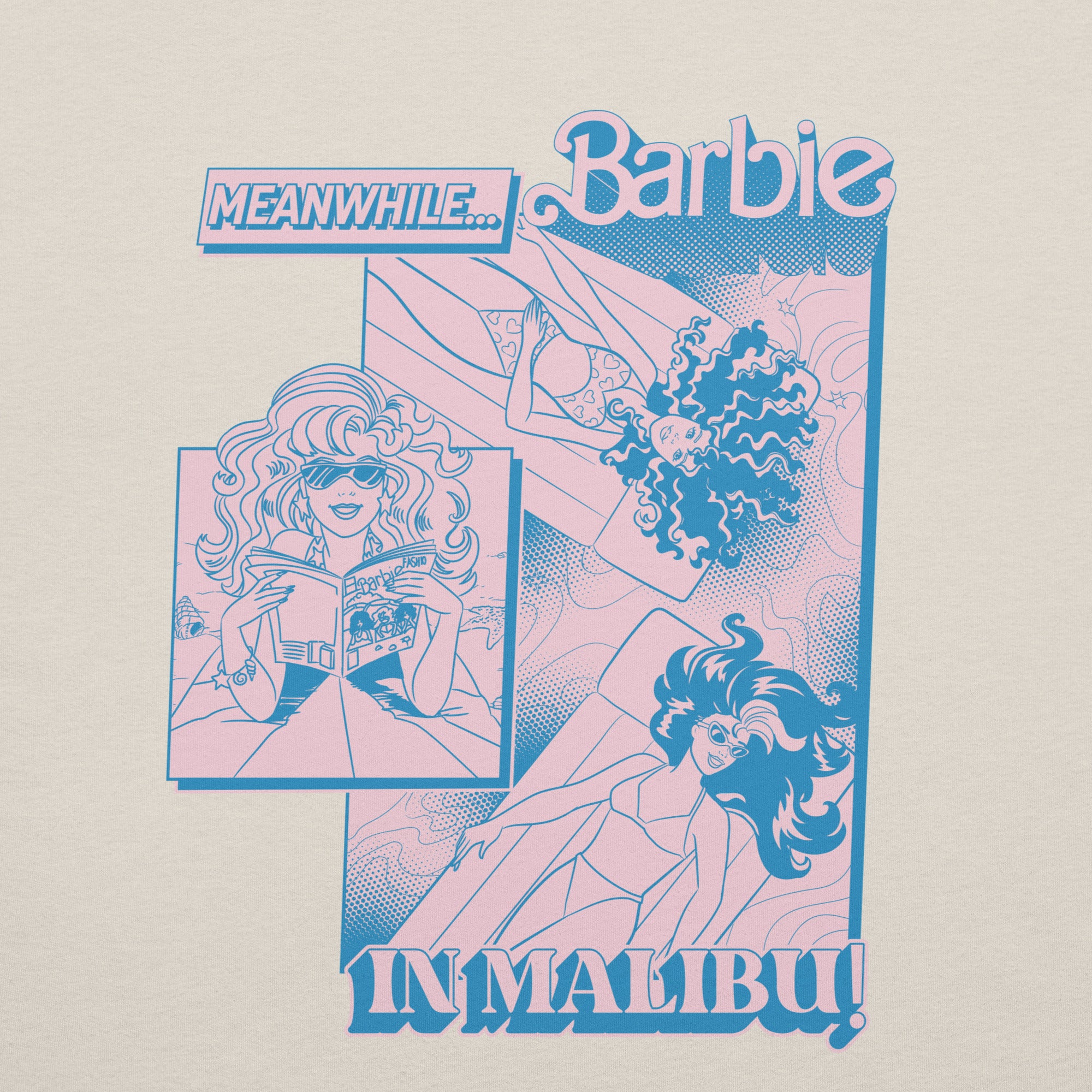 Barbie Malibu Comic Cream T-Shirt